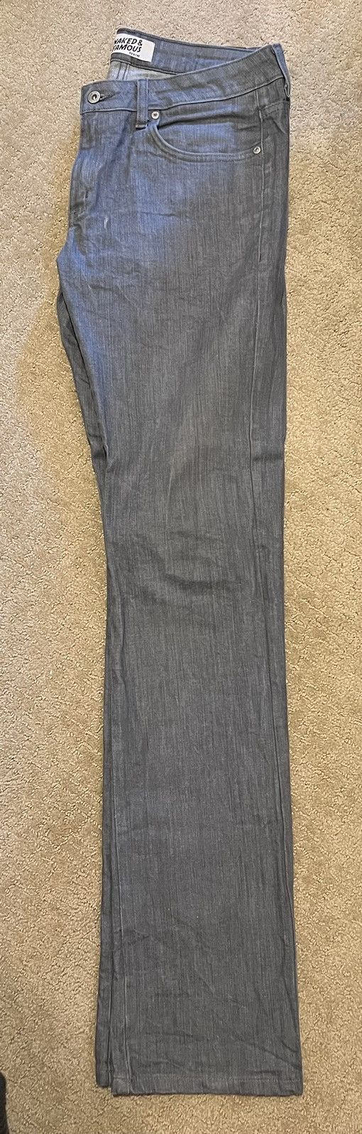 Naked & Famous Naked & Famous Skinny Guy Grey Stretch Denim 36 Size US 36 / EU 52 - 3 Thumbnail