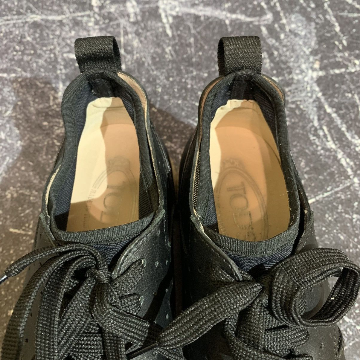 Tod's Tod’s Black Leather Sneakers With Rope Heel Size 36.5 Size US 6.5 / IT 36.5 - 15 Thumbnail