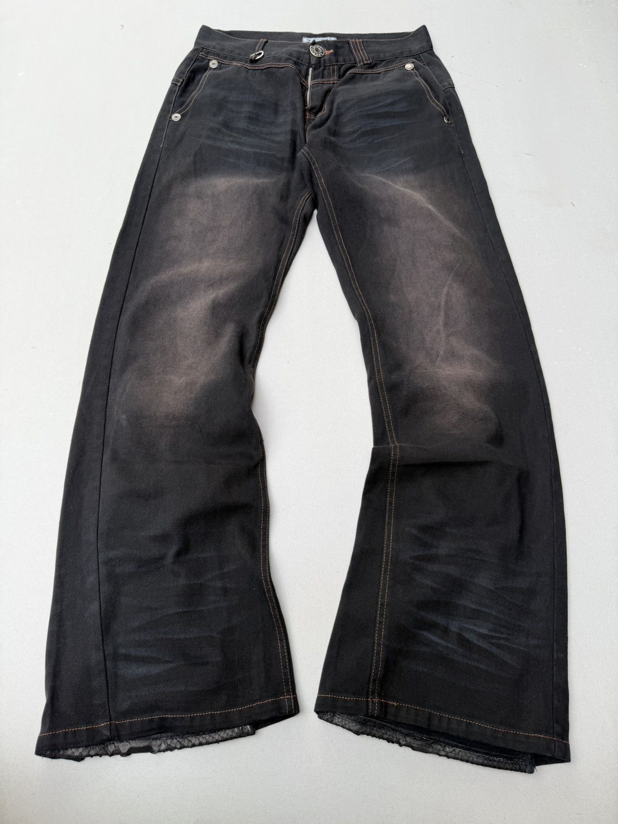 LOWBOX COX Lace up flare jeans Size US 30 / EU 46 - 1 Thumbnail
