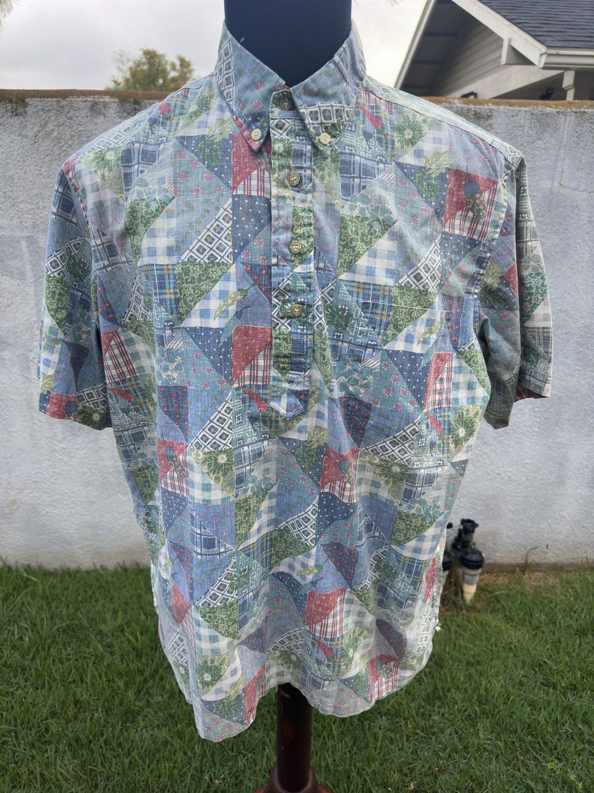 Reyn Spooner PreOwned Reyn Spooner Multicolored 3/4 Button Men's Large Size US L / EU 52-54 / 3 - 1 Thumbnail