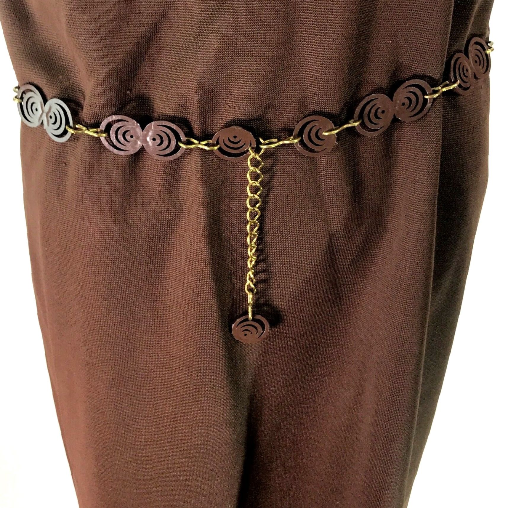 Vintage VINTAGE Lady Carol Sleeveless Brown Sheath Dress Size M 60s 70s Womens Cocktail Size M / US 6-8 / IT 42-44 - 5 Thumbnail