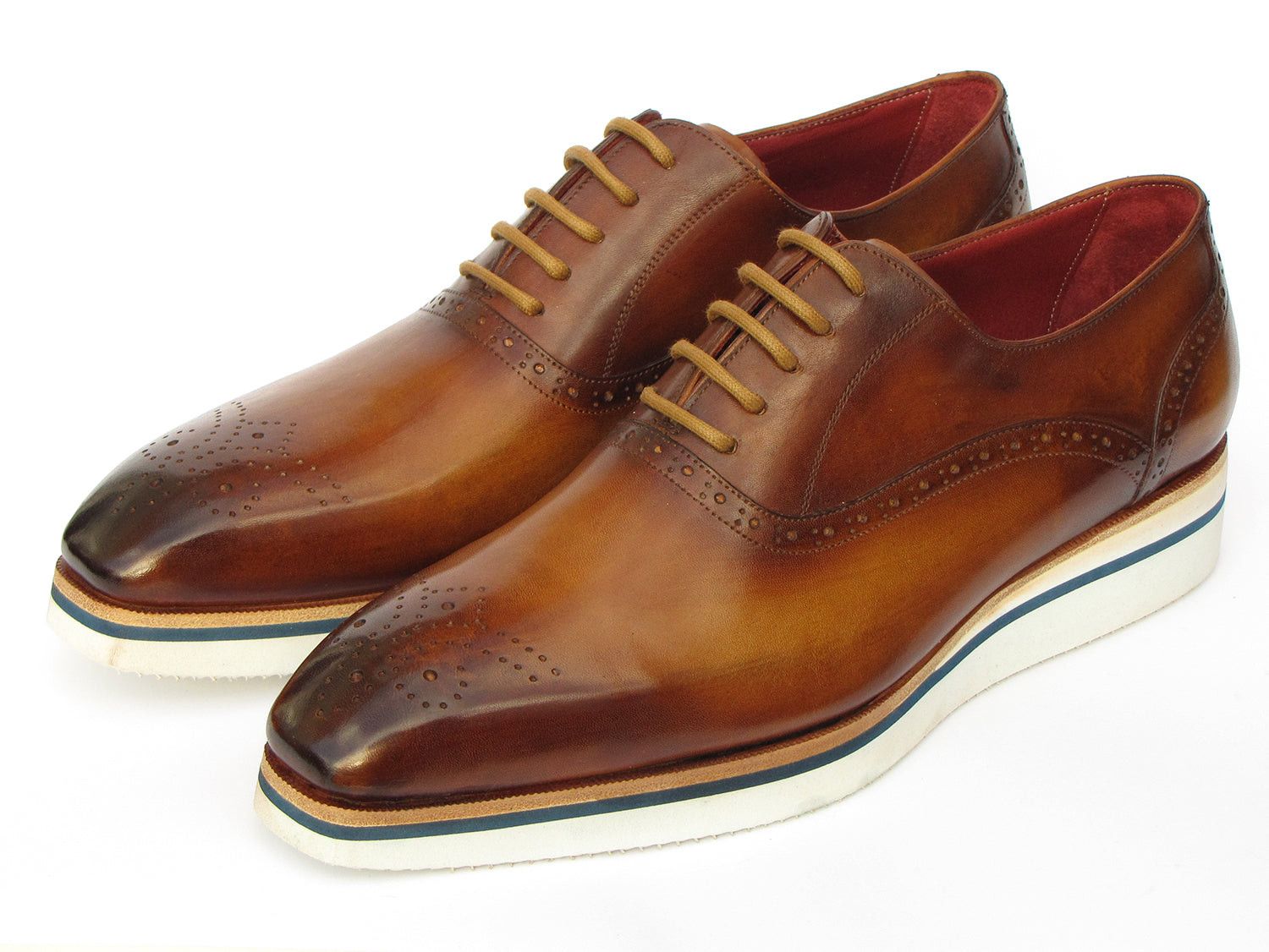 Handmade Handmade Smart Casual Men's Brown Oxford shoes. Size US 10 / EU 43 - 2 Thumbnail