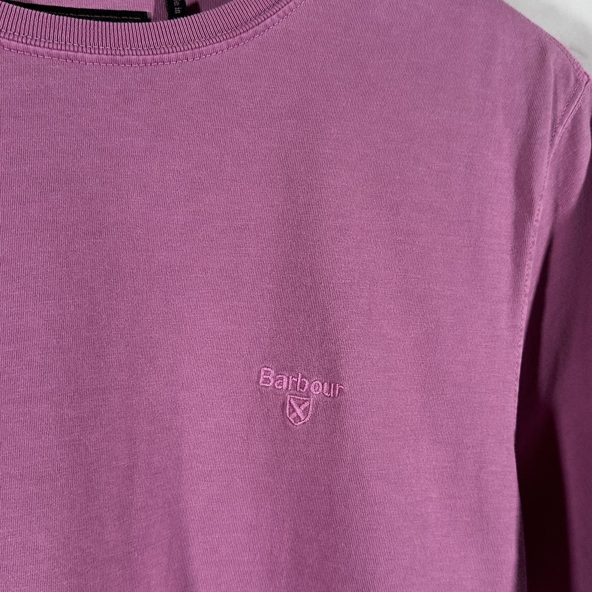 Barbour Garment-Dyed Essential Pink Tee Size US M / EU 48-50 / 2 - 3 Thumbnail