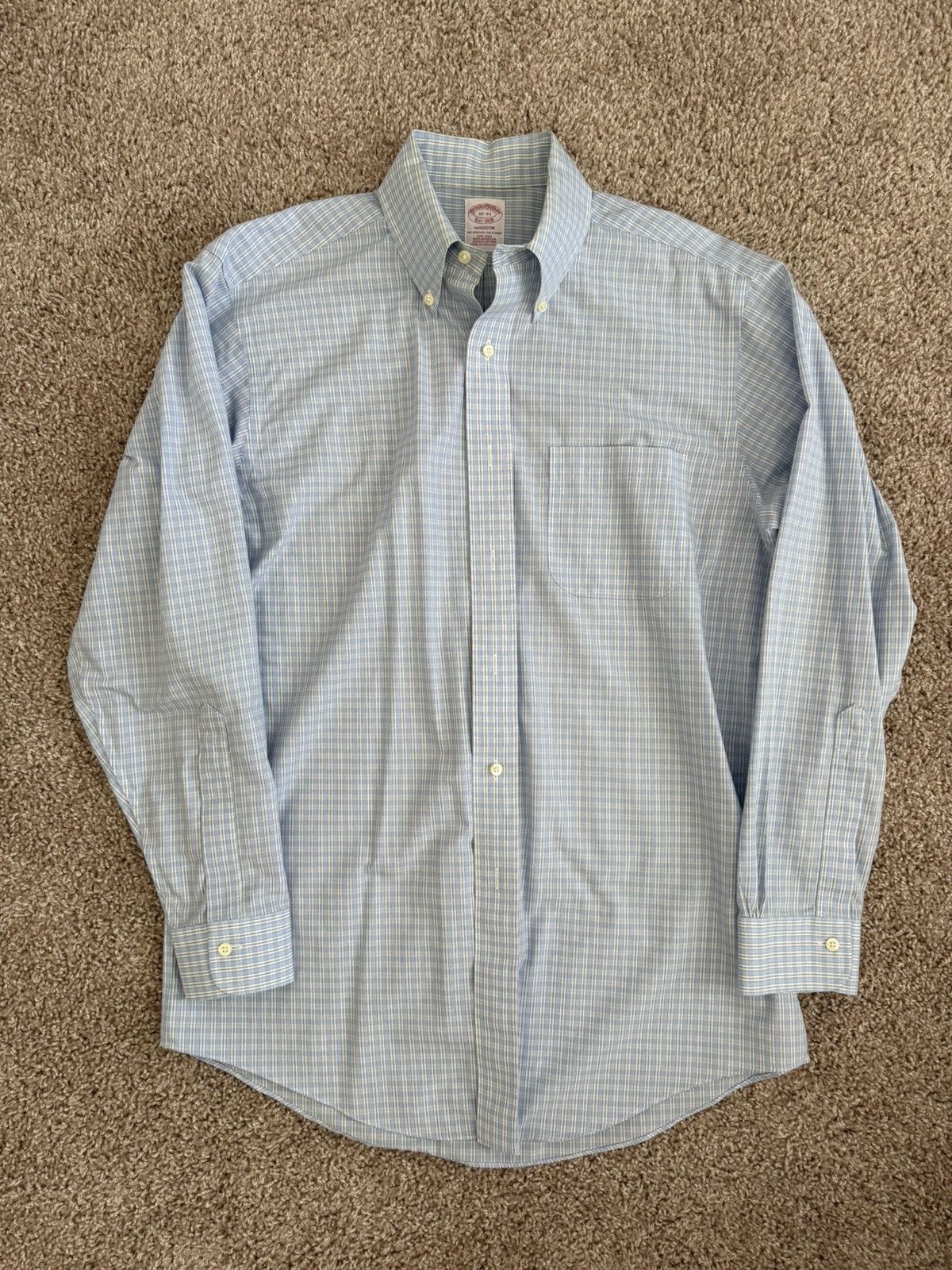 Brooks Brothers Brooks Brothers Polo Dress Shirt Size US M / EU 48-50 / 2 - 1 Thumbnail