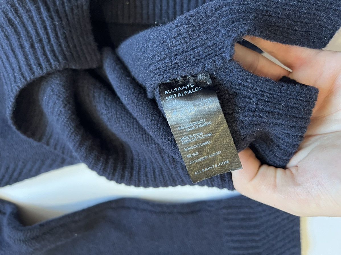 Allsaints Allsaints Blue Turtle Sweater Wool Small Size US S / EU 44-46 / 1 - 8 Thumbnail