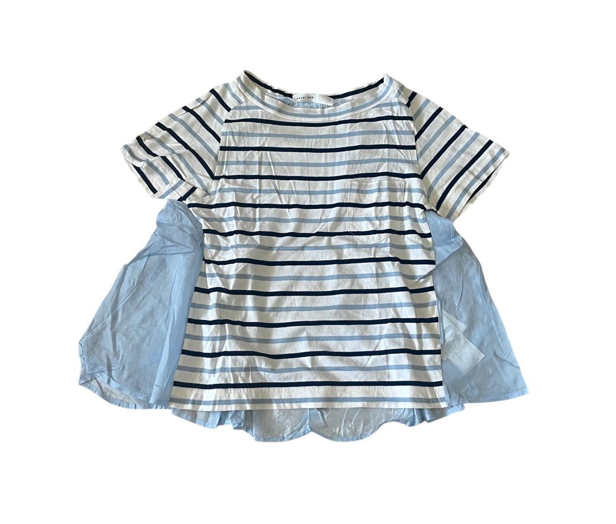 Sacai Vintage sacai hybrid striped dress tee Size S / US 4 / IT 40 - 1 Thumbnail