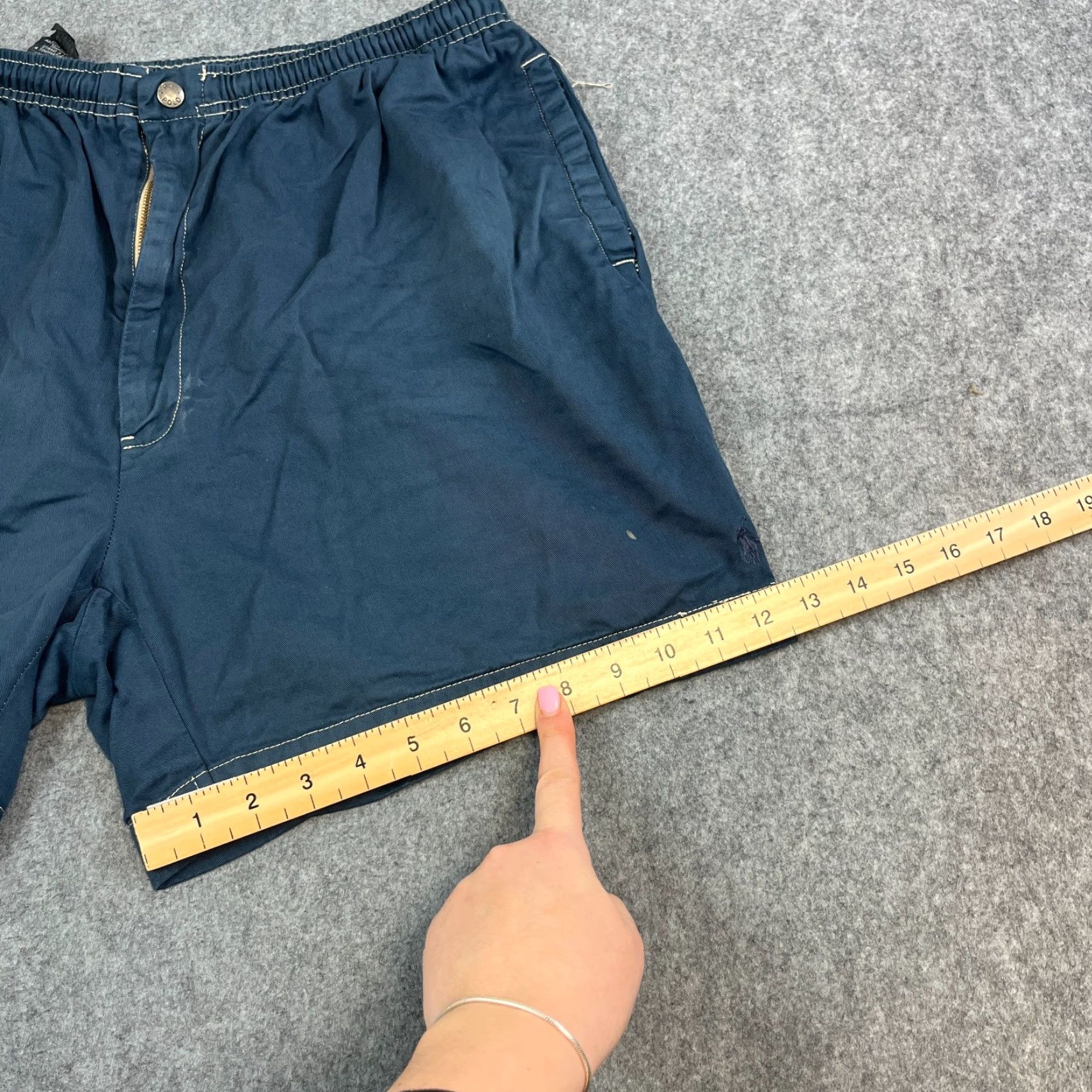 Polo Ralph Lauren Polo Ralph Lauren Mens Chino Shorts XXL Dark Blue Vintage Polo Ralph Lauren Chino Shorts Mens XL Dark Blue Vintage Size US XL / EU 56 / 4 - 4 Thumbnail