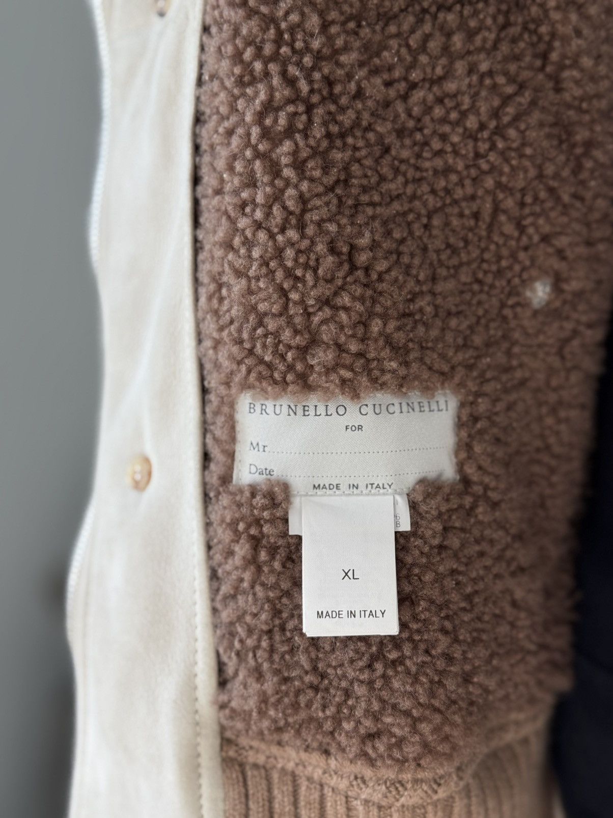 Brunello Cucinelli RRP $10500 Brunello Cucunelli suede sheepskin coat Jacket Size US XL / EU 56 / 4 - 14 Thumbnail