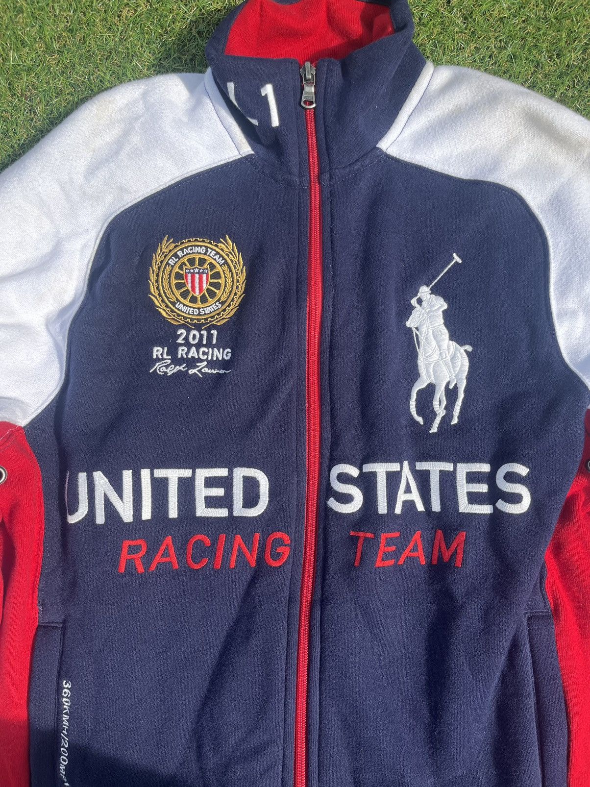 Vintage 2013 United States Polo Racer Jacket Size US S / EU 44-46 / 1 - 2 Thumbnail