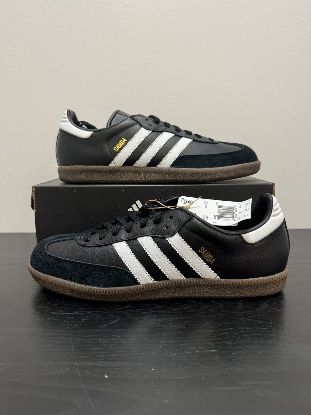 Adidas Adidas samba leather black Size US 11 / EU 44 - 1 Thumbnail
