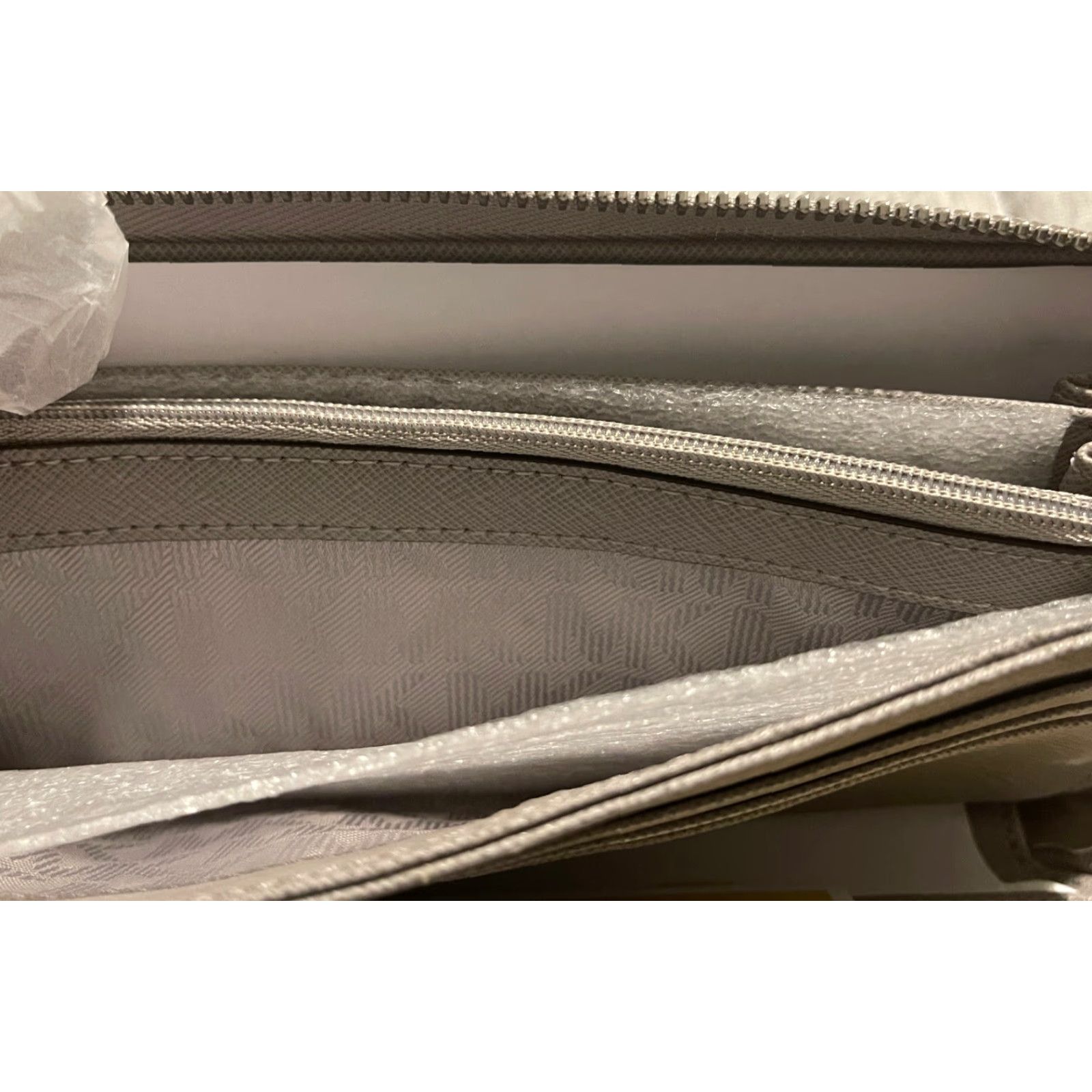 Michael Kors MICHAEL KORS Wallet Saffiano Leather Continental Women Gray Size ONE SIZE - 4 Thumbnail