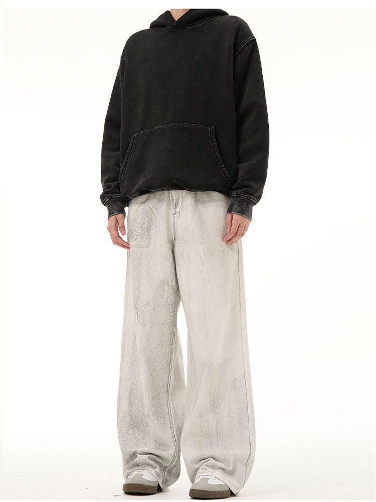 Japanese Brand × Jean Washed distressed loose vintage dirtyfit jeans Size US 32 / EU 48 - 5 Thumbnail
