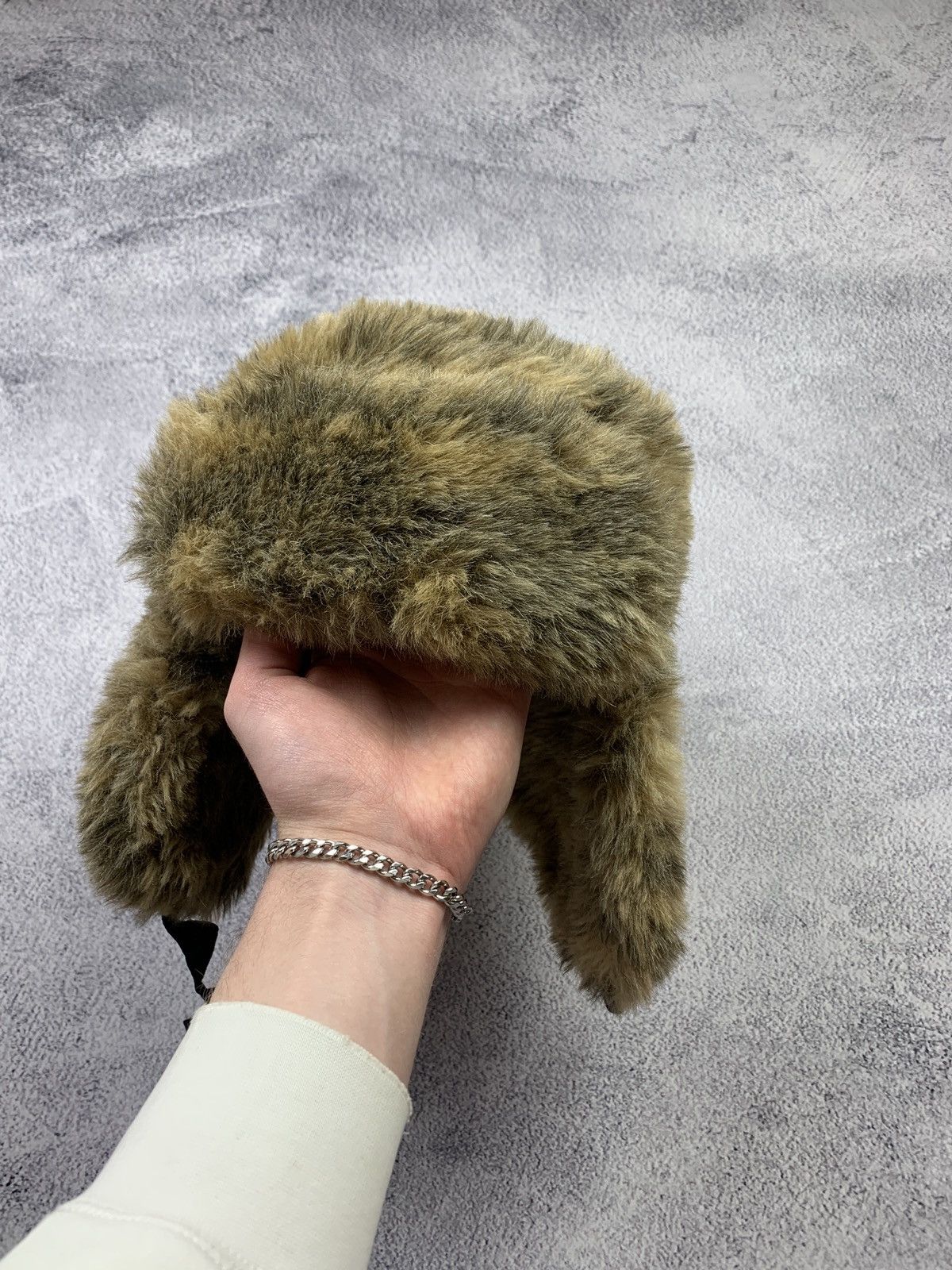 Japanese Brand Y2K Faux Fur Ushanka Brown Furry Trapper Hat Size ONE SIZE - 4 Thumbnail