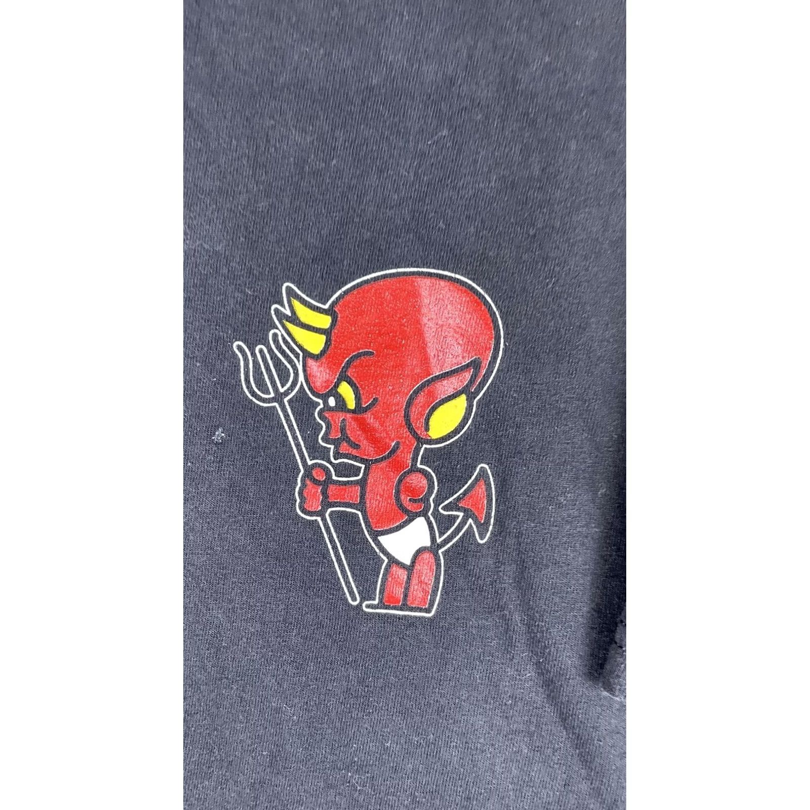 Vintage Indestructible Shirt Mens Large Black Devil Back Graphic Tee Tagless Size US L / EU 52-54 / 3 - 2 Thumbnail
