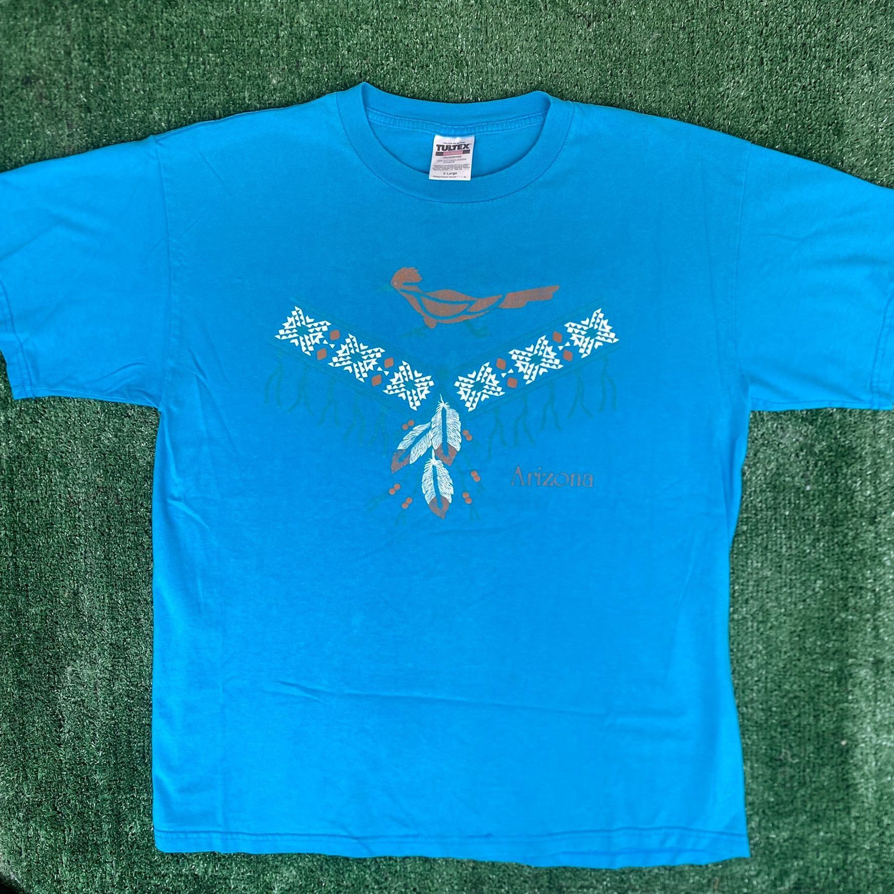 Tultex Vintage 90s Arizona Western Shirt Native Tribal Desert Tee Size US XL / EU 56 / 4 - 1 Thumbnail