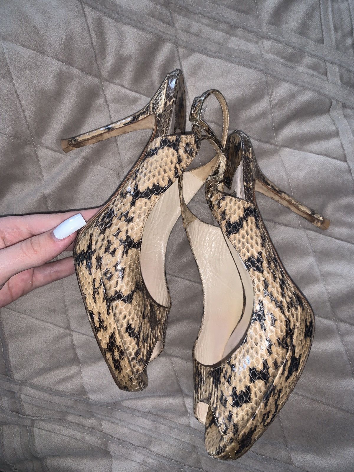 Jimmy Choo Jimmy Choo Snake Slingback Heels Size US 6 / IT 36 - 2 Thumbnail