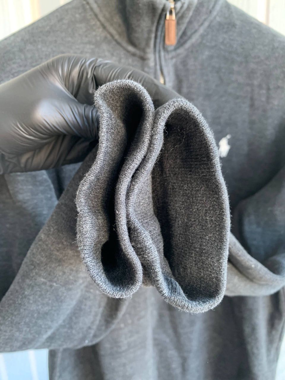 Polo Ralph Lauren Polo Ralph Lauren Grey Cotton 1/4 Zip Pullover Sweater Size US L / EU 52-54 / 3 - 10 Thumbnail