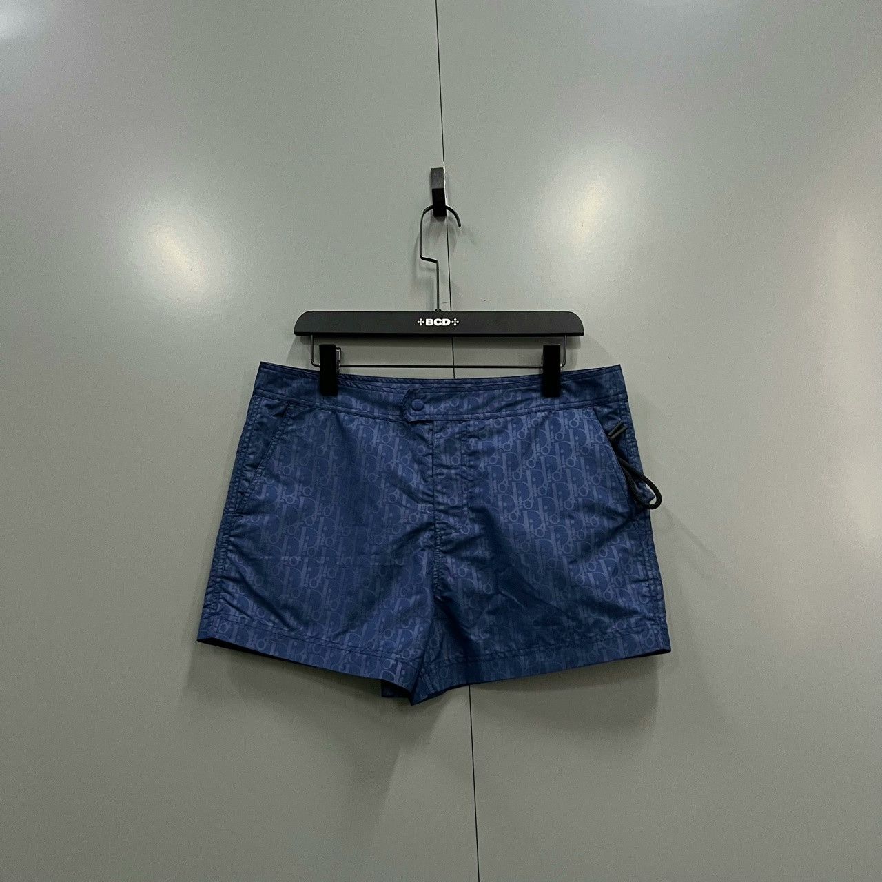 Dior Dior Blue Monogram Print Shorts Size US 35 - 1 Thumbnail