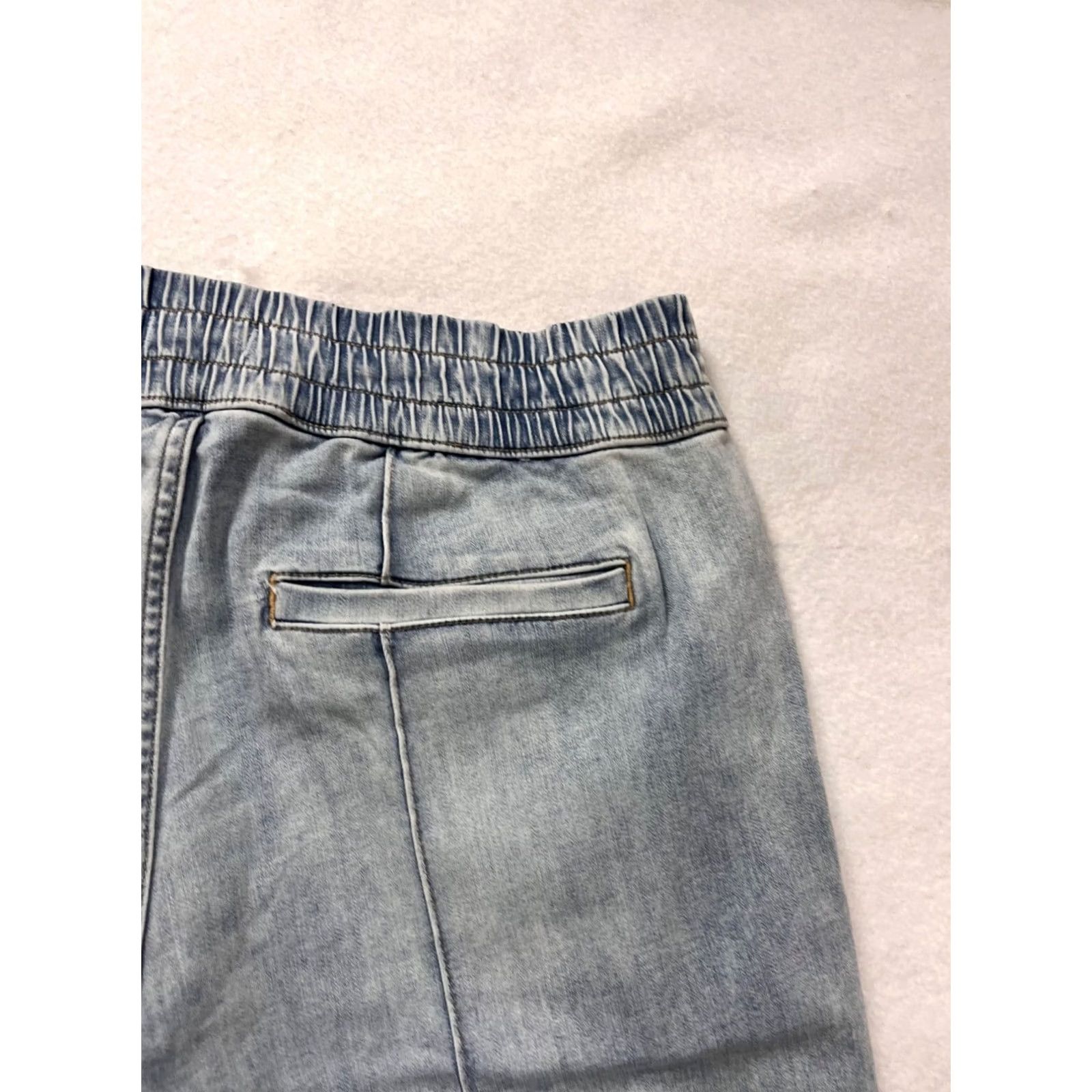 Denime UpWest Womens XL Elastic Waist Wide-Leg Denim Pants Shirt? Size 40" / US 18 - 7 Thumbnail