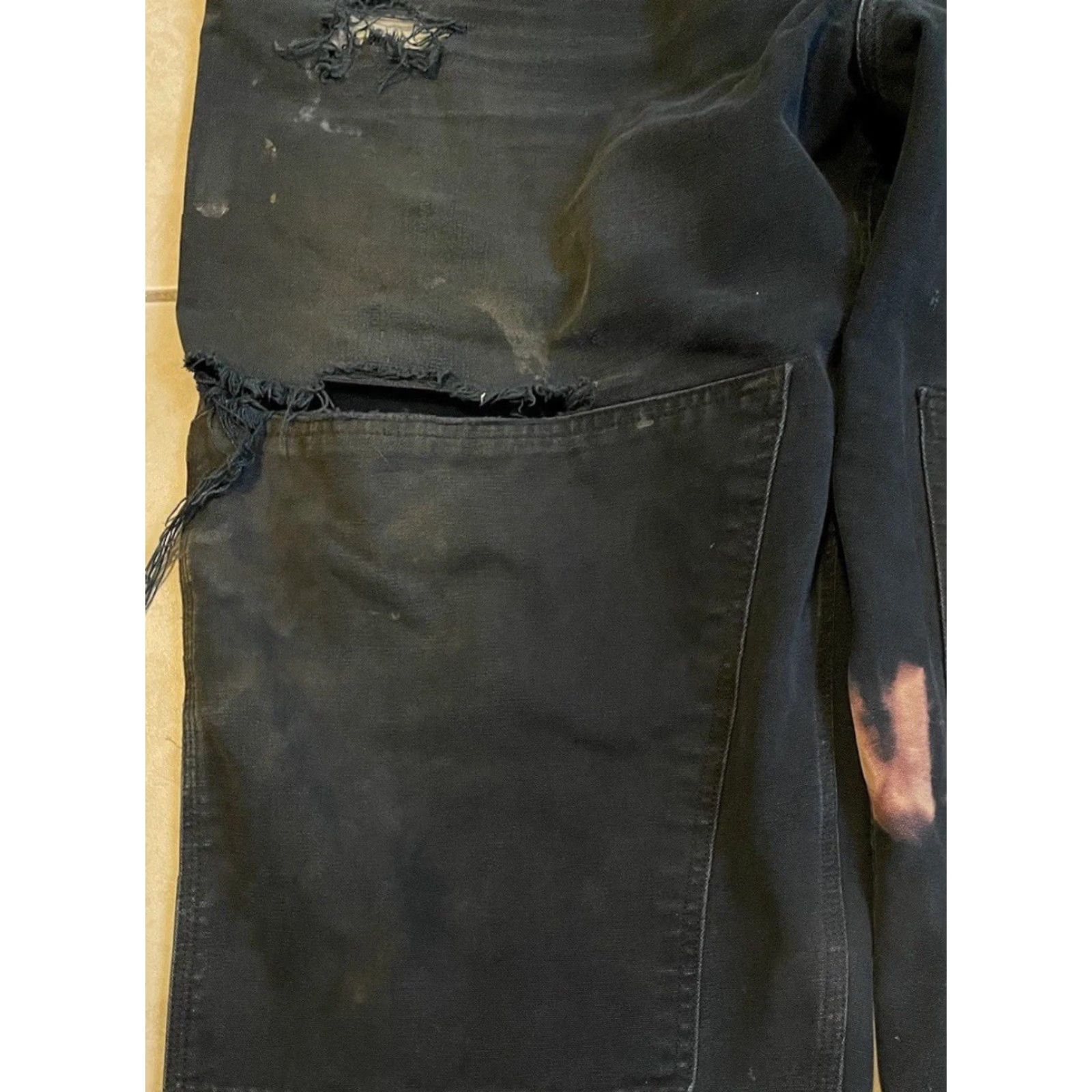 Carhartt Vtg Carhartt Thrashed Faded Distress Overall 54 Grunge Trucker Biker 80s 90s USA Size US 38 / EU 54 - 5 Thumbnail