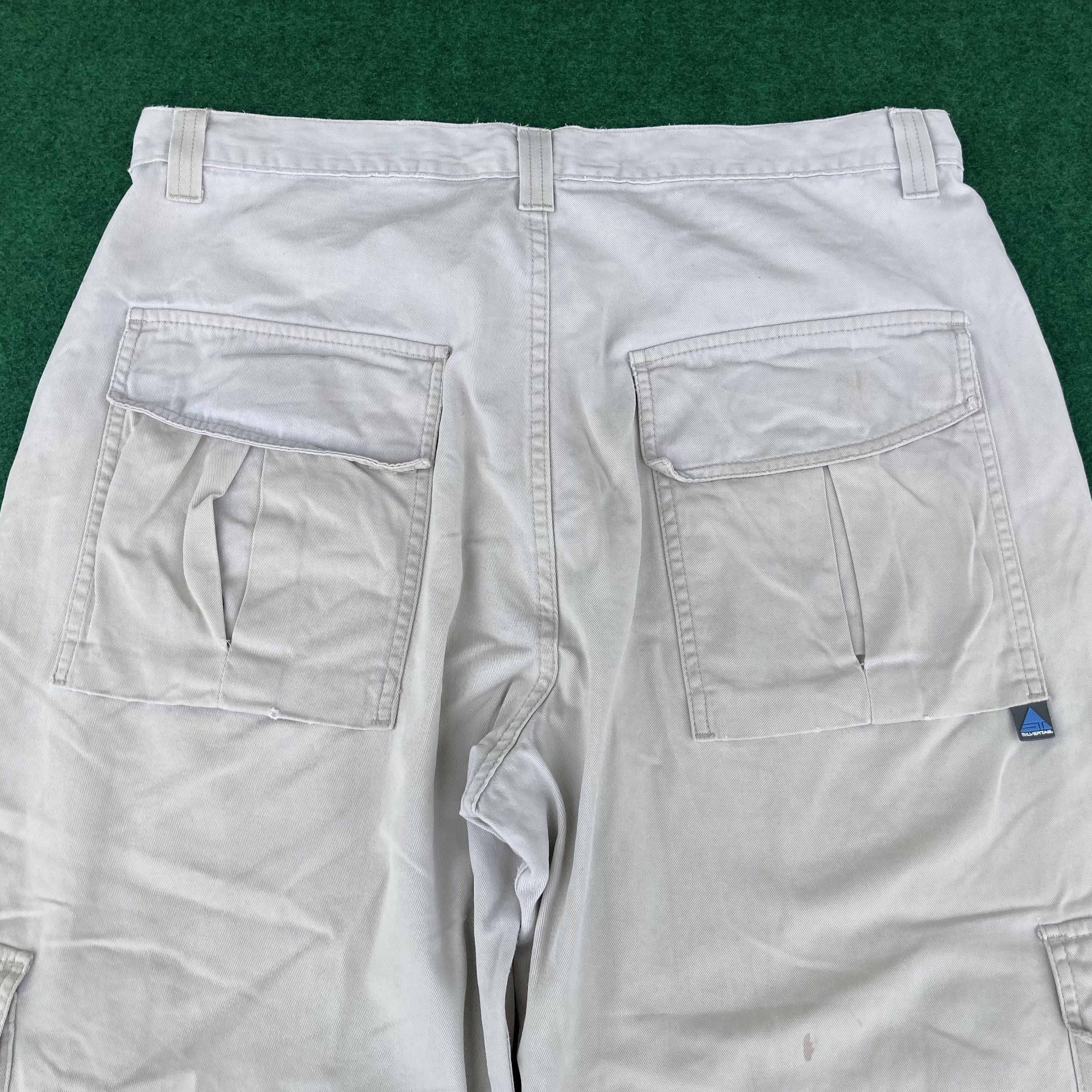 Levi's × Vintage Vtg Levis Silvertab Baggy Cargo Pant 90s Jeans Size US 36 / EU 52 - 13 Thumbnail