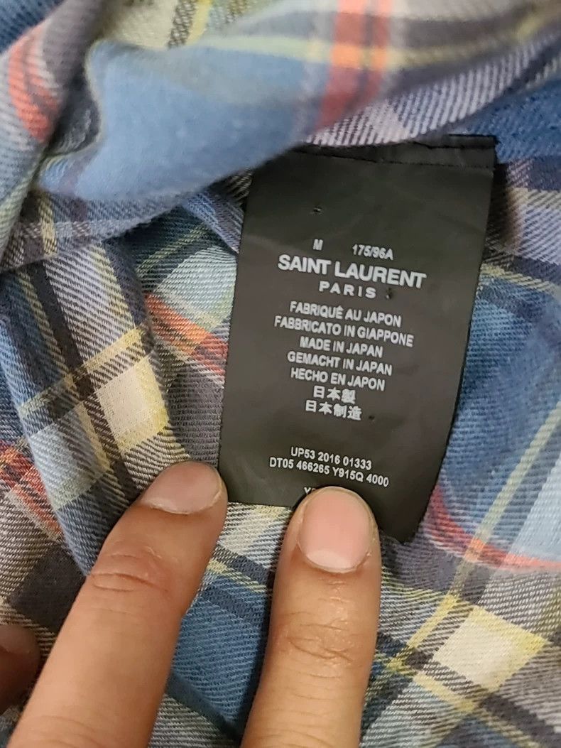 Saint Laurent Paris Saint Laurent Paris Saint Laurent Checkered Shirt Size M-2 Size US M / EU 48-50 / 2 - 3 Thumbnail