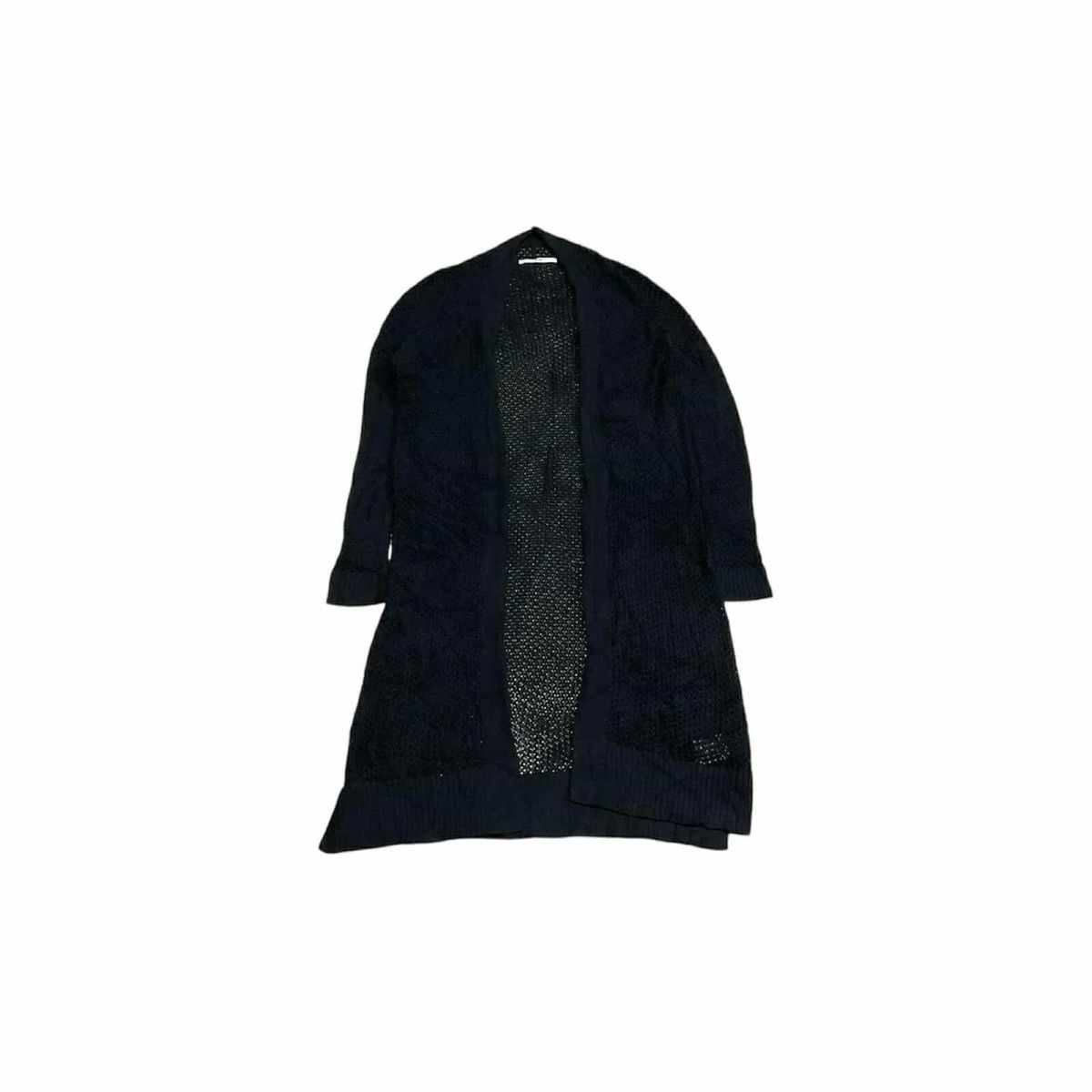 If Six Was Nine × Japanese Brand × Le Grande Bleu (L.G.B.) 🔥Y2K Japanese Yevs Goth Punk Mesh Open Knit Long Cardigan Size US XL / EU 56 / 4 - 2 Thumbnail
