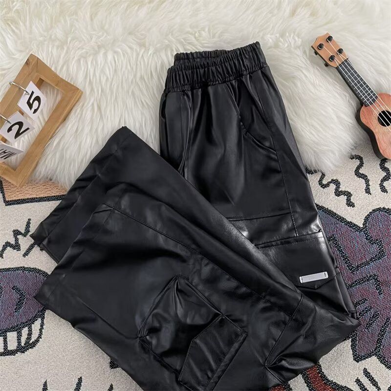 Japanese Brand × Vintage Hip Hop Multi-Pocket Leather Pants for Men Size US 30 / EU 46 - 4 Thumbnail