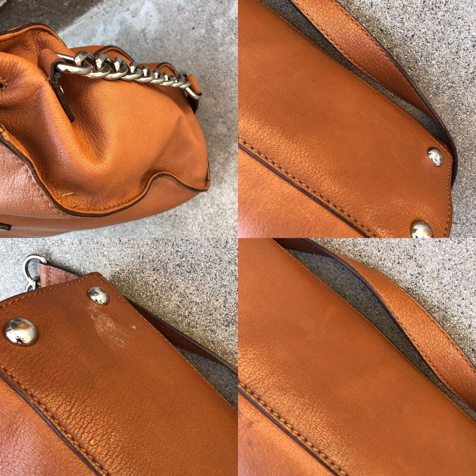 Michael Kors MICHAEL KORS Hamilton Padlock Shoulder Purse Women's Brown Leather Crossbody Bag Size ONE SIZE - 9 Thumbnail