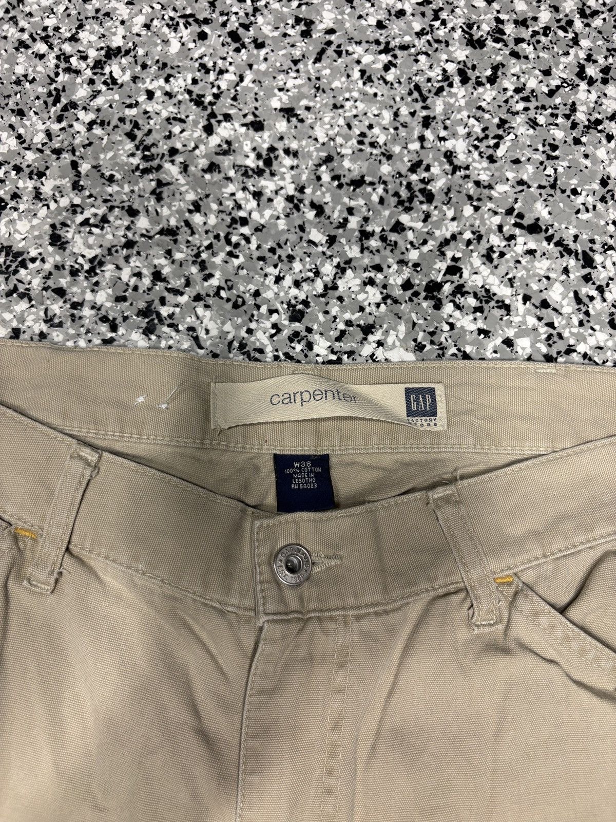 Gap Vintage Gap Light Khaki Carpenter Loose Baggy Shorts Size 38 Size US 38 / EU 54 - 3 Thumbnail