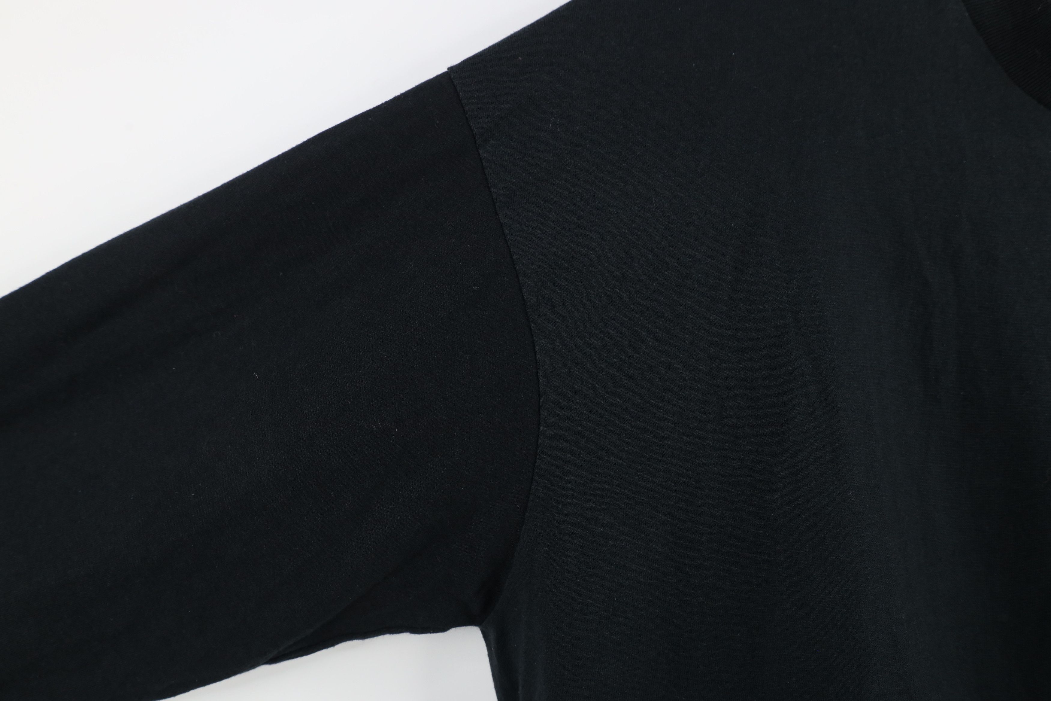 Vintage Vintage 90s Streetwear Faded Blank Long Sleeve T-Shirt Black Size US XXL / EU 58 / 5 - 4 Thumbnail