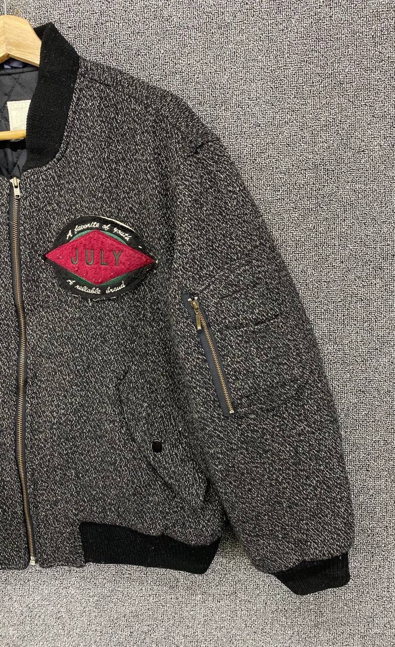 Japanese Brand Vintage July by Haward Wool Bomber Jacket Size US M / EU 48-50 / 2 - 4 Thumbnail