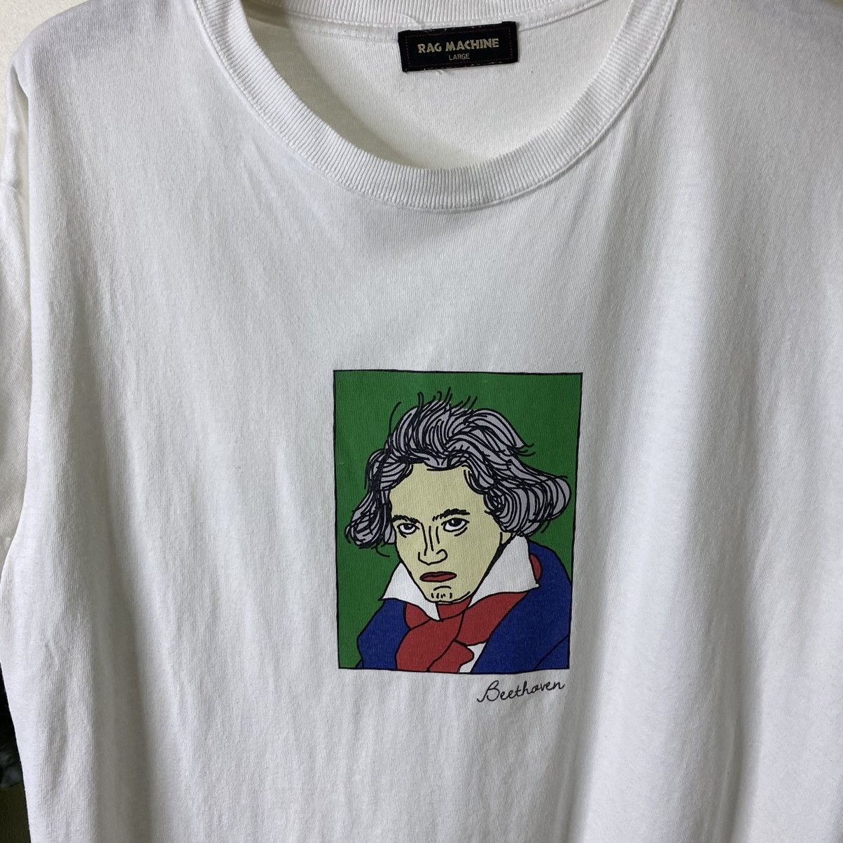 Japanese Brand Rag Machine x Beethoven Potrait Collaboration T Shirt Size US L / EU 52-54 / 3 - 2 Thumbnail