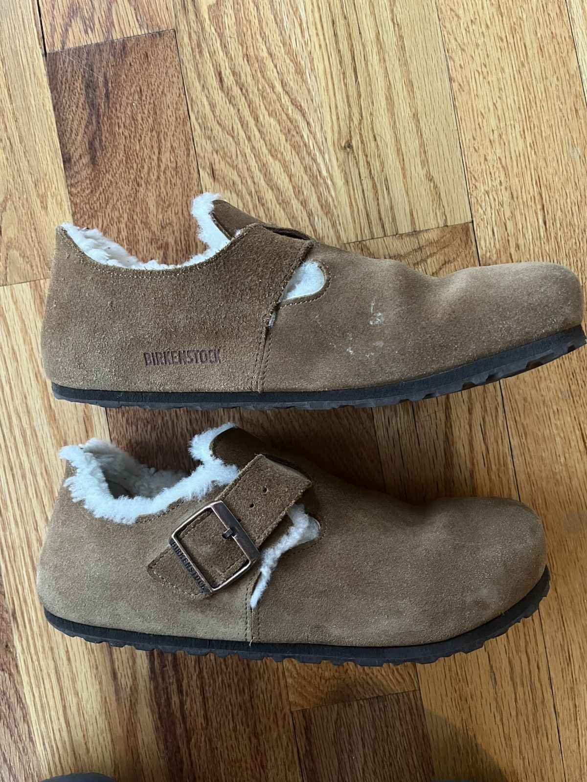 Birkenstock Birkenstock London Shearling Suede Clogs Size US 8.5 / EU 41-42 - 4 Thumbnail