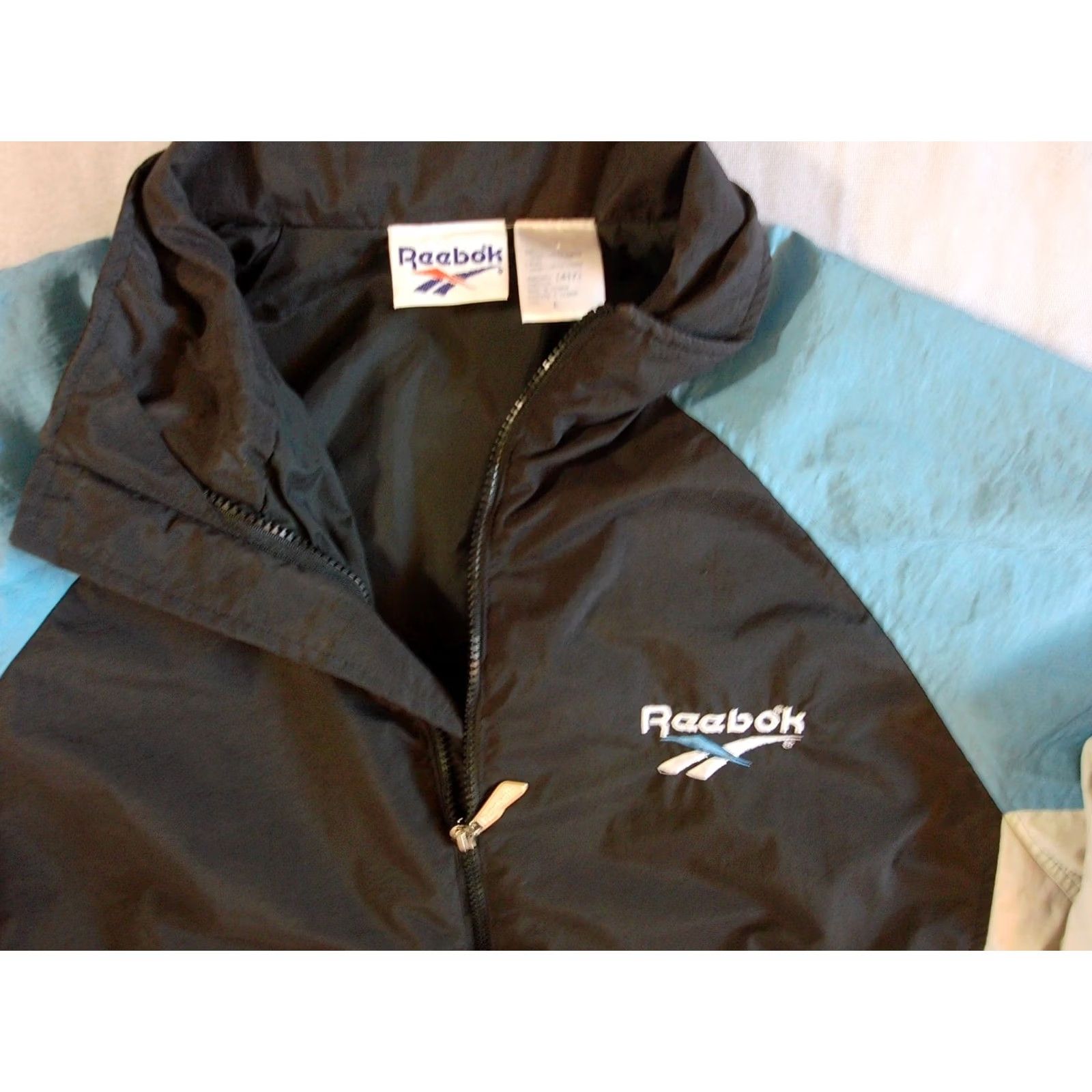 Reebok VTG REEBOK Track Jacket Windbreaker Men's LRG Full Zip Warm Up 90s Y2K COOL Hip Size US L / EU 52-54 / 3 - 4 Thumbnail