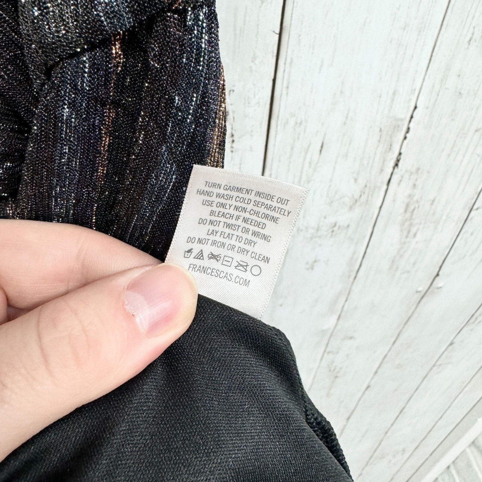 Other Francescas XS Sparkly Spaghetti Black Gold Cocktail NWT Size XS / US 0-2 / IT 36-38 - 6 Thumbnail