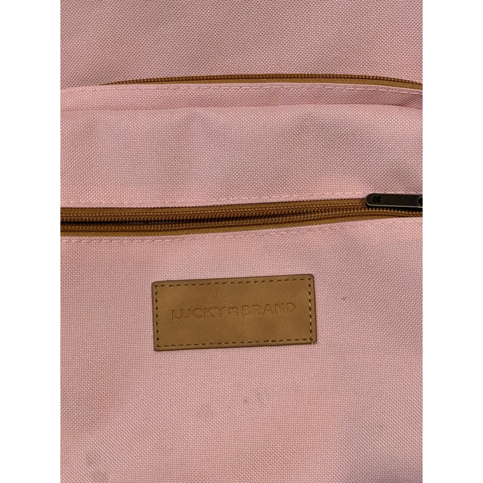 Lucky Brand Lucky Brand Pink and Faux Leather Backpack for Women 25L Size 30 - 3 Thumbnail