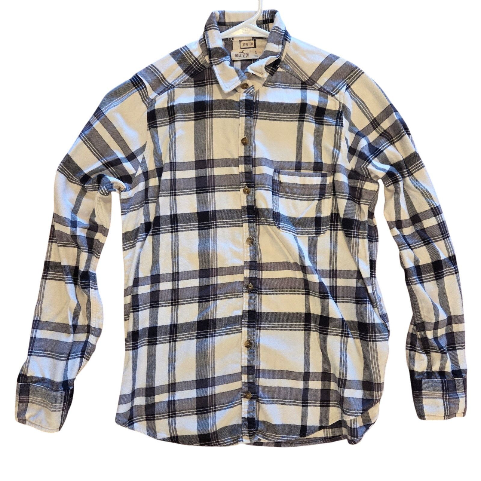 Hollister Hollister Black and White Plaid Button-Up - Size Small Size US S / EU 44-46 / 1 - 1 Thumbnail