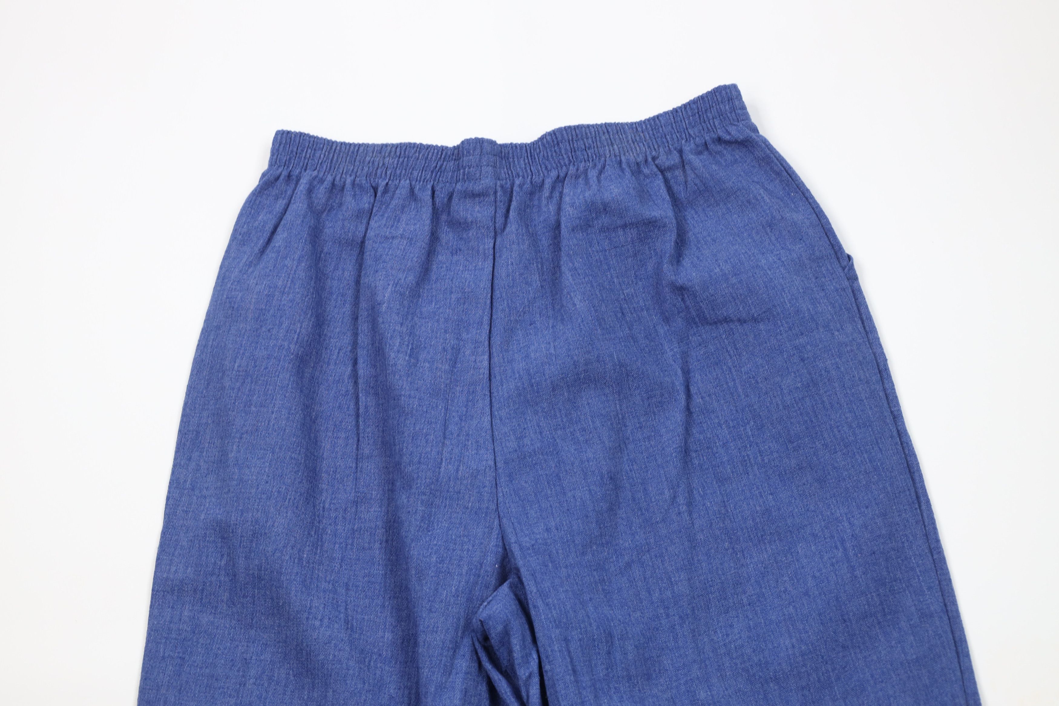 Vintage Vintage 90s StreetwearTapered Leg Harem Pants Blue USA Size 38" / US 16 / IT 52 - 9 Thumbnail