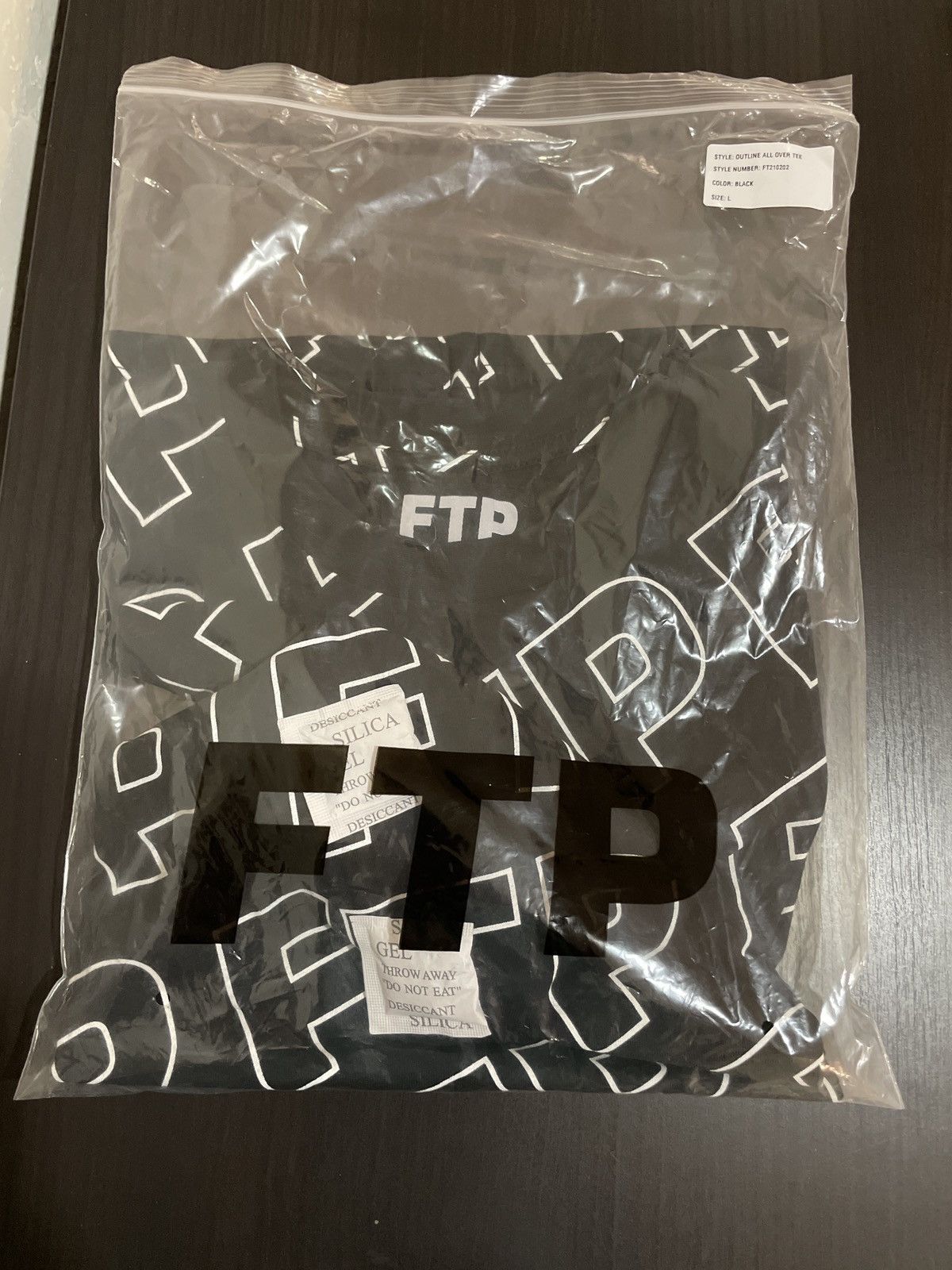 Fuck The Population FTP all over print black T (L) | Grailed
