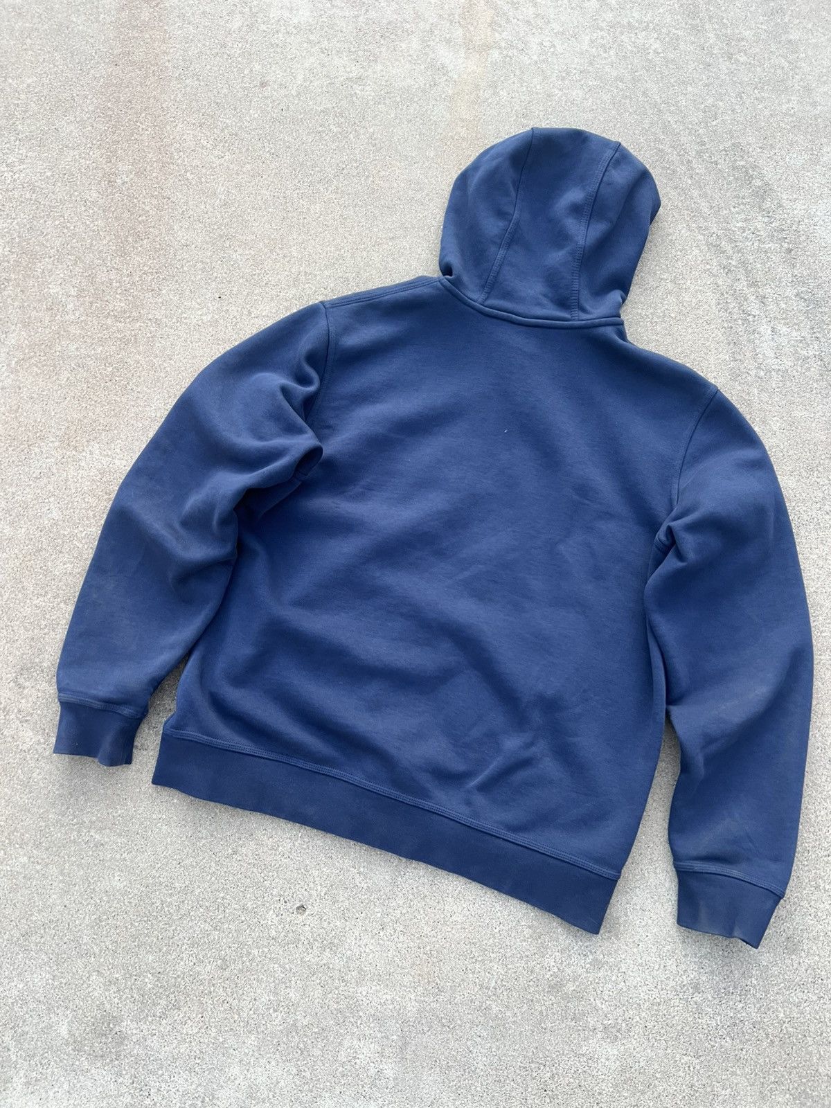 Nike × Vintage Navy Nike zip up hoodie Size US XL / EU 56 / 4 - 2 Thumbnail