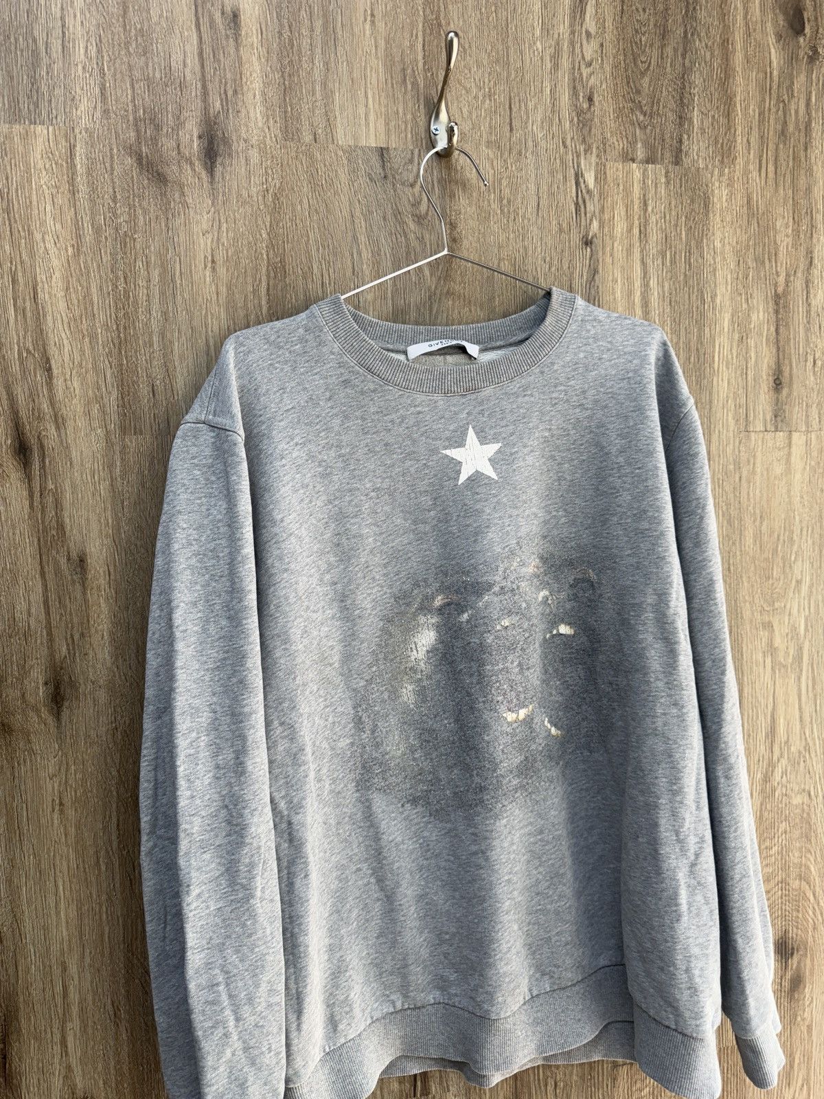 Givenchy Givenchy Grey Crewneck Size US XL / EU 56 / 4 - 2 Thumbnail