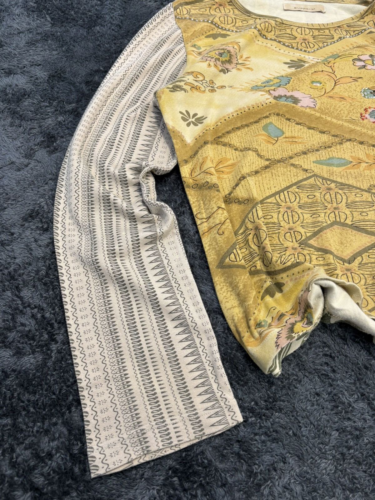 Hysteric Glamour Japan Vintage Floral Y2K LGB Style Longsleeve Size L / US 10 / IT 46 - 2 Thumbnail