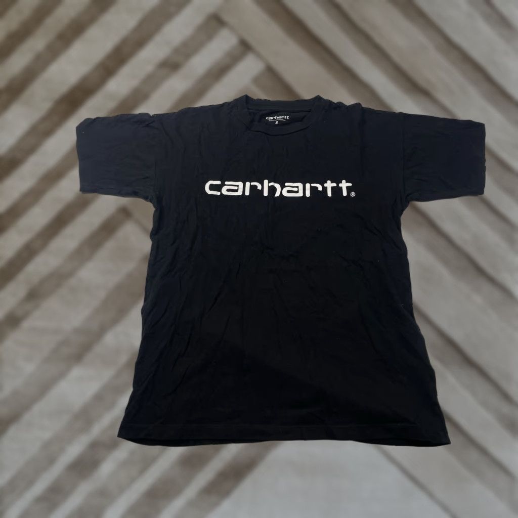 Carhartt Wip Carhartt WIP Womens T Shirt Script Short Sleeve Black Tee Size S Size S / US 4 / IT 40 - 1 Thumbnail