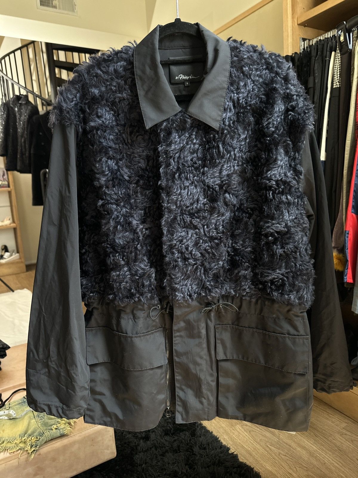 3.1 Phillip Lim $1,500 Fur paneled nylon jacket Size US S / EU 44-46 / 1 - 5 Thumbnail