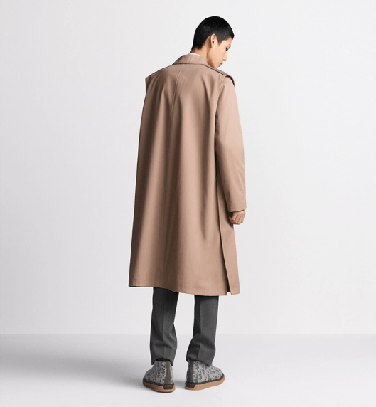 Dior o1w1db11025 513C35 CD Icon Embroidery Trench Coat in Beige Size US M / EU 48-50 / 2 - 5 Thumbnail