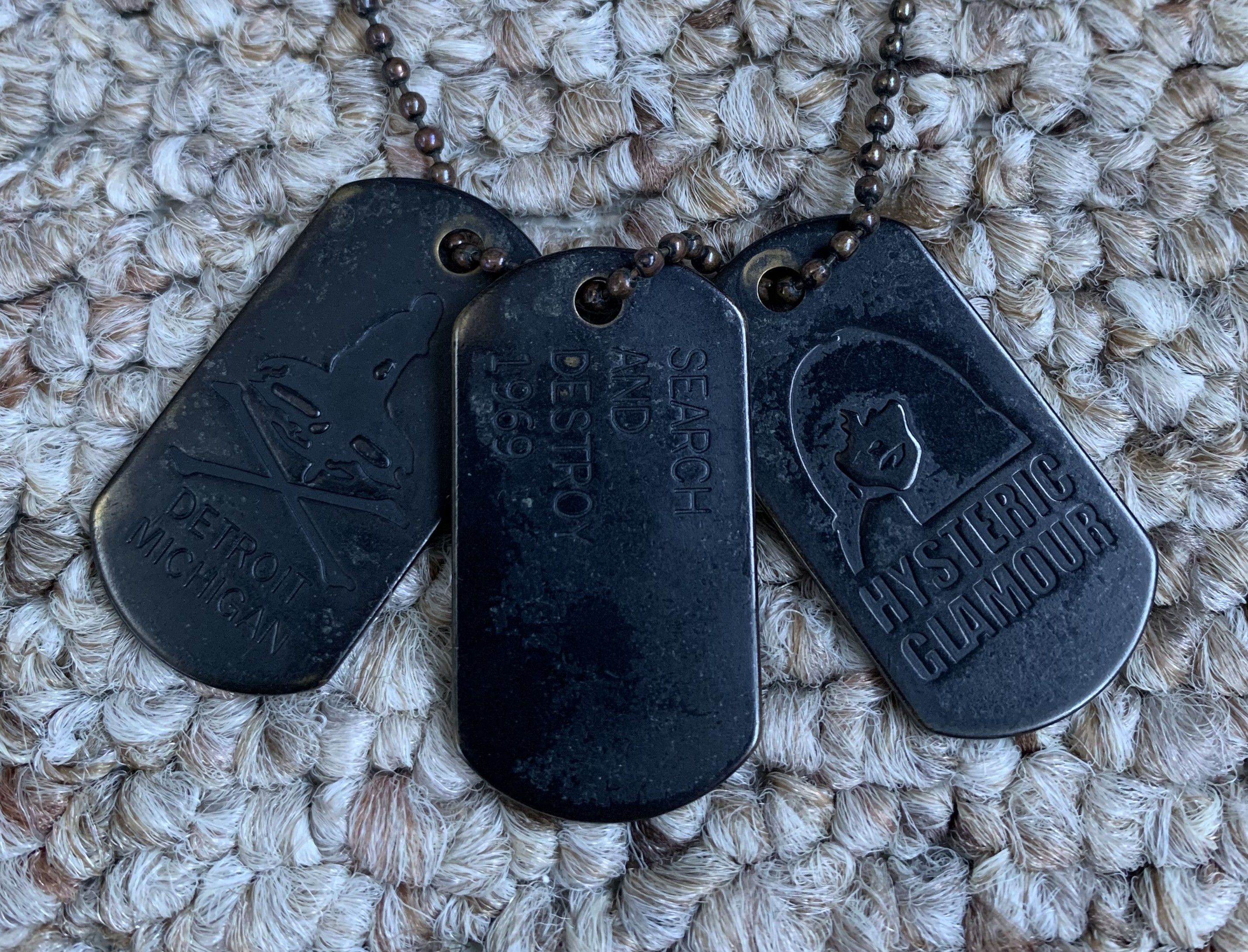 Hysteric Glamour HYSTERIC GLAMOUR DOG TAG NECKLACE GUITAR GIRL