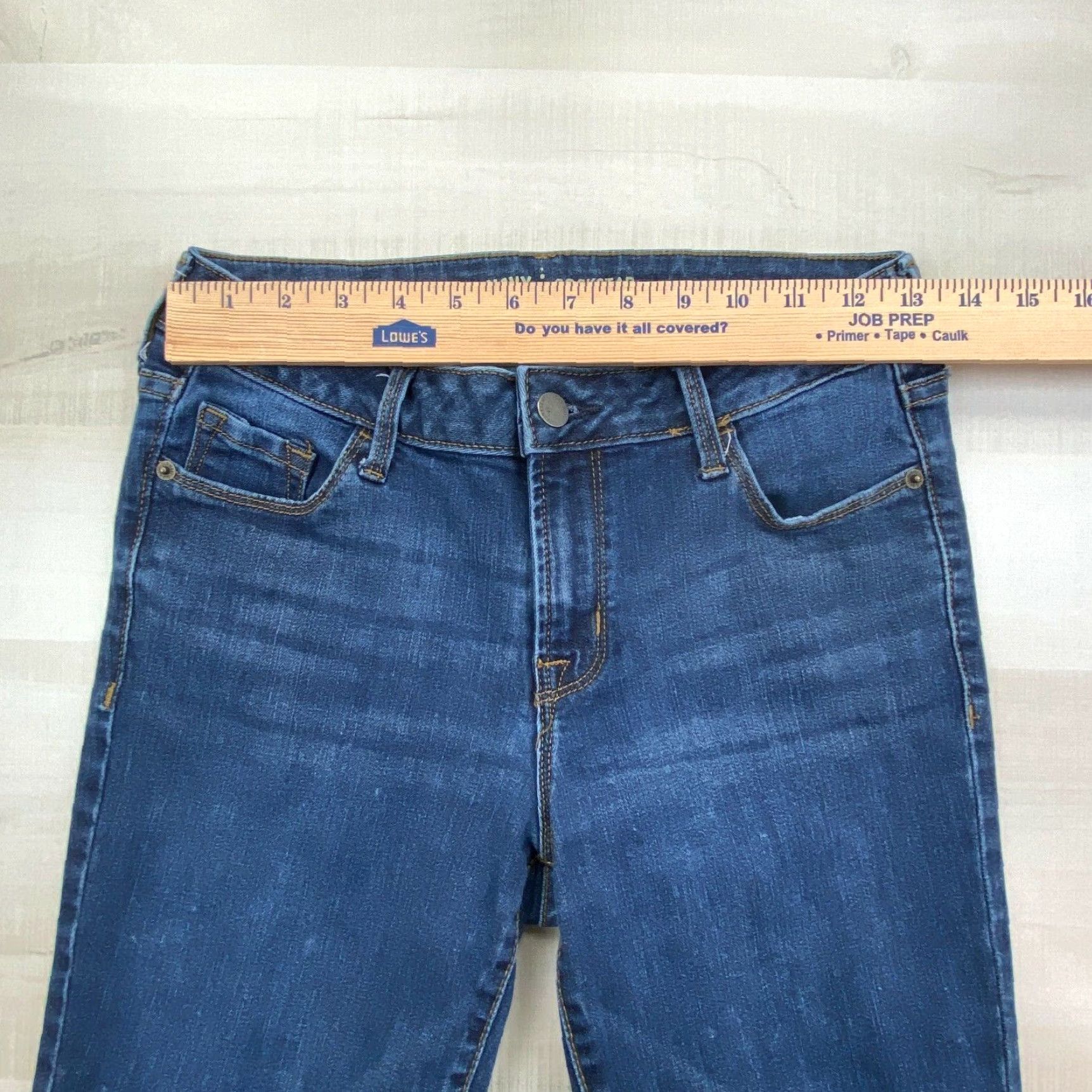 Old Navy Old Navy Women's Rockstar Skinny Jeans, Medium Wash Blue, Size 4, Regular Fit Size 27" / US 4 / IT 40 - 7 Thumbnail