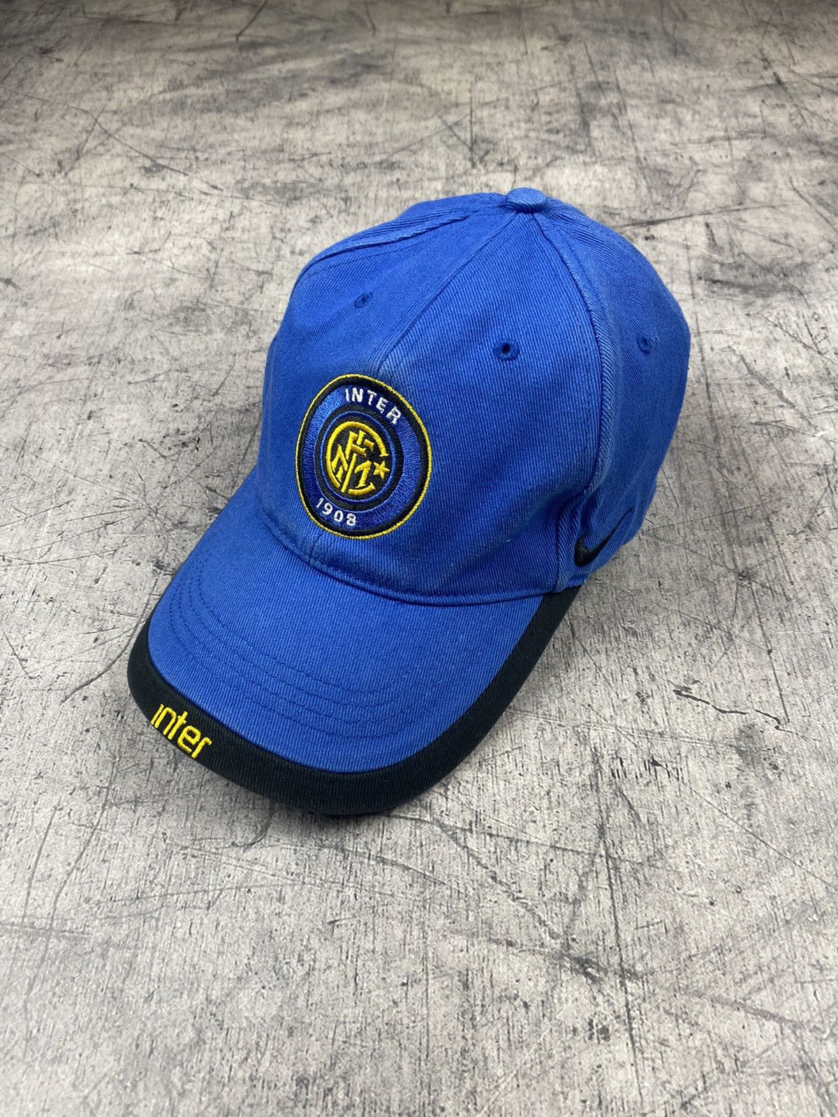 Nike × Vintage Vintage Nike Inter Y2K Soccer Jersey Cap Hats Size ONE SIZE - 2 Thumbnail