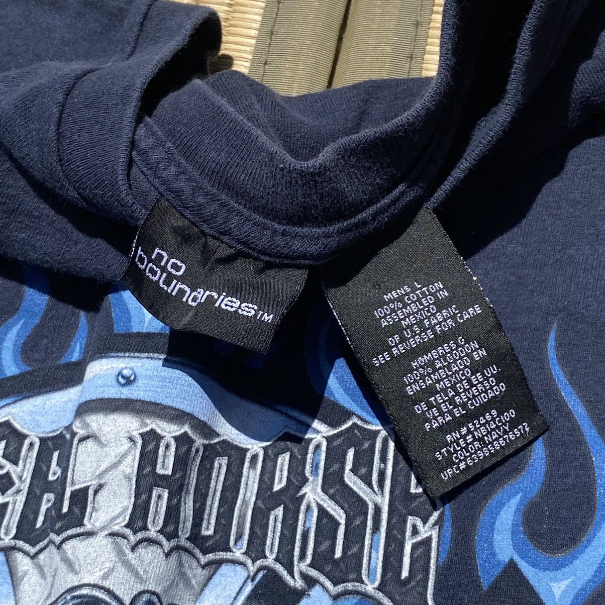 Harley Davidson × Vintage × West Coast Choppers Vtg Y2K Nobo Steel Horse Choppers Flame Biker Tee Grunge Size US L / EU 52-54 / 3 - 5 Thumbnail